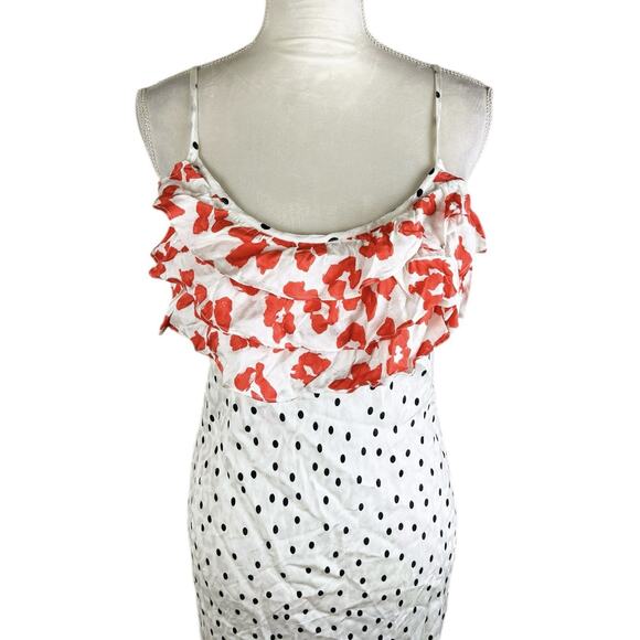 RIXO x Target Polka Dot Sleeveless Ruffle Slip Dress Scoop Neck Size Small NEW - Picture 8 of 11